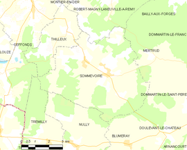 Mapa obce Sommevoire