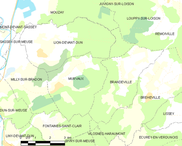 Poziția localității Murvaux