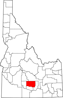 Разположение на окръга в Айдахо