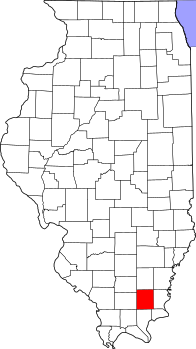 Map of Illinois highlighting Saline County.svg
