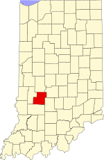 Map of Indiana highlighting Owen County.svg