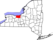 Map of New York highlighting Wayne County.svg