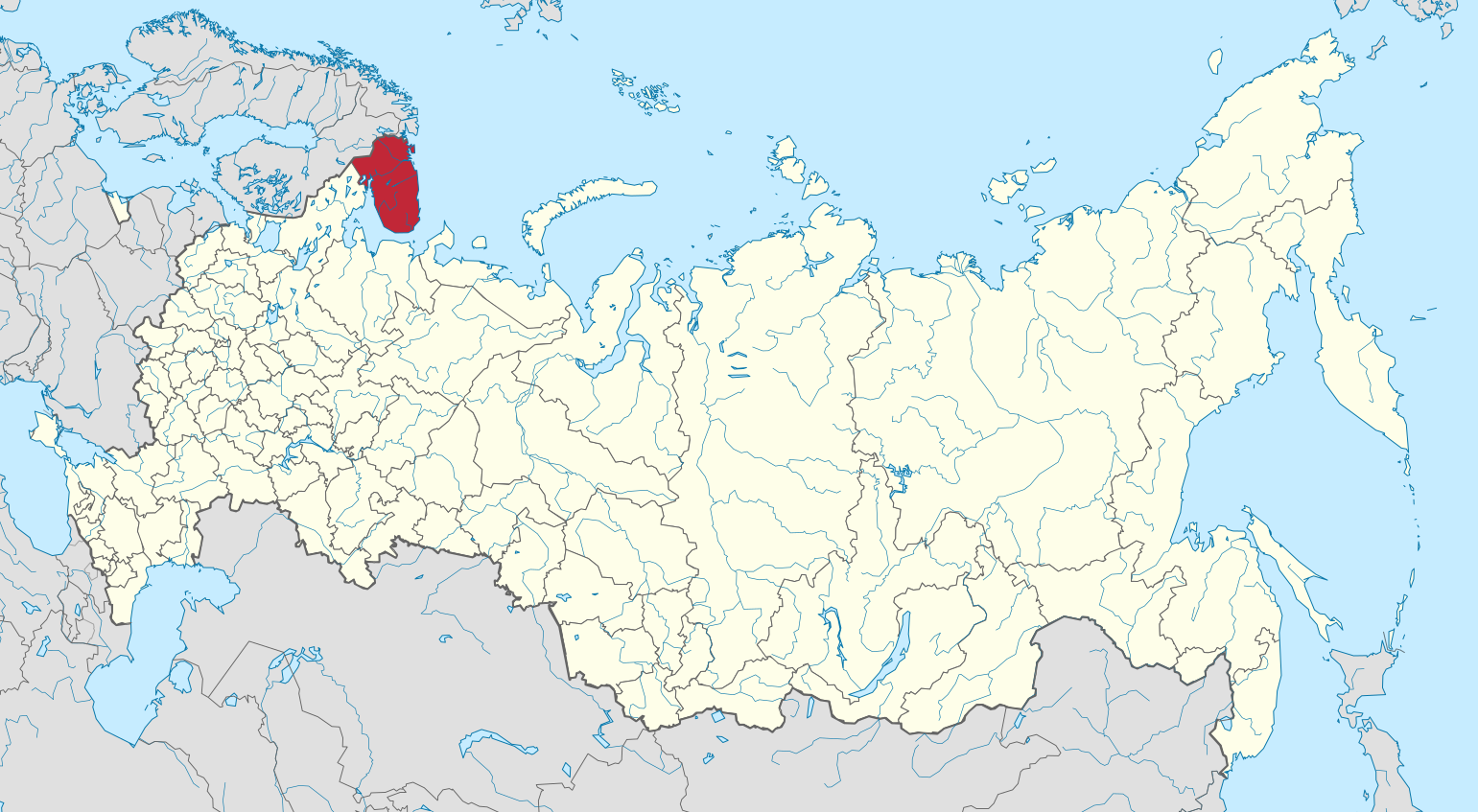 Severomorsk na mapě