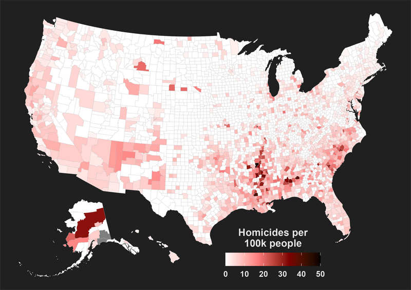 File:Map of US county homicide rates.png