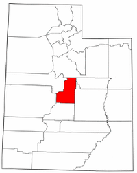 Map of Utah highlighting Sanpete County.png