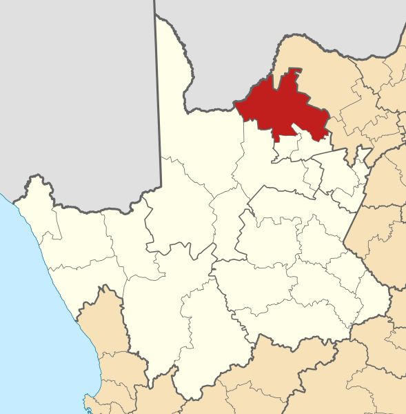 File:Map of the Northern Cape with Joe Morolong highlighted (2016).svg