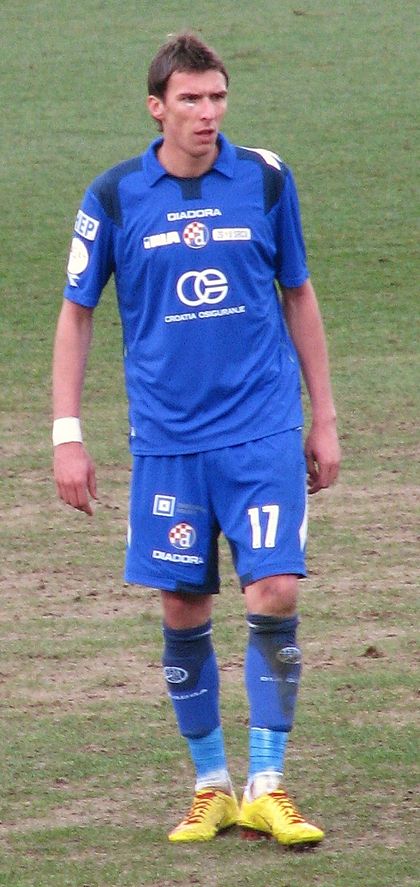 Aanvaller Mario Mandžukić werd drie keer achter elkaar topscorer in zijn periode bij GNK Dinamo Zagreb.