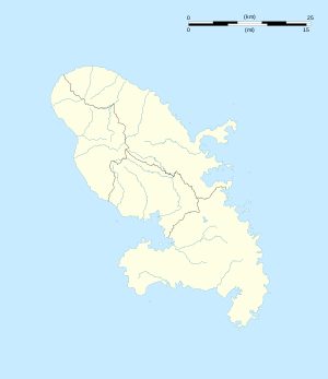 Ламантен. Карта розташування: Мартиніка