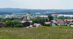 Mauerstetten dilihat dari timur