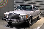 Mercedes-Benz W116 300 SD in the Mercedes-Benz Museum in May 2023