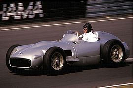 Juan Manuel Fangio i en Mercedes-Benz W196.