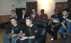 The Sidemen and others playing a game of FIFA in 2014 Miniminter playing FIFA.png