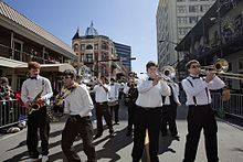 Blow House in the Order of Athena parade down Royal Street during the 2010 season. Mobile Mardi Gras 2010 46.jpg