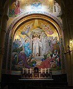 Basílica do Rosário, Lourdes, XIX, mosaico