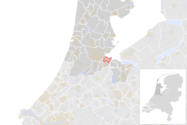Locatie van de gemeente Diemen (gemeentegrenzen CBS 2016)