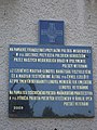 Lengyel menekültek emléktáblája a katolikus templom falán