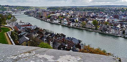 Namur Blick von der Zitadelle auf die Maas 11.jpg