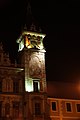 Čeština: Nová radnice v noci v Prachaticích, jižní Čechy. English: New town hall at night in Prachatice. South Bohemian Region, Czechia.