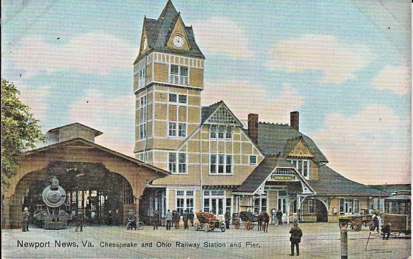 Early postcard of the 1892-built station