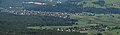 Nofels, Bangs (im Vordergrund) und Fresch (Schellenberg), Panorama, Blick von Nordwesten gegen Feldkirch