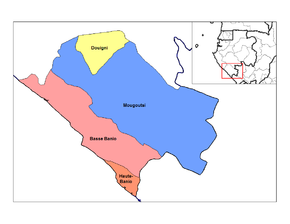 Departamentele provinciei Nyanga