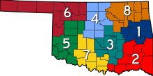 Map of ODOT field divisions OklaDOT field divisions.svg