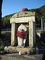 Buddhistischer Bild-Wegweiser in der Provinz Tamba an der Route 372 (Japan)