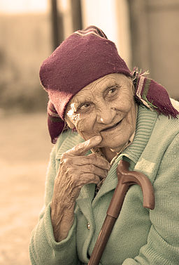 Old woman in Kyrgyzstan, 2010