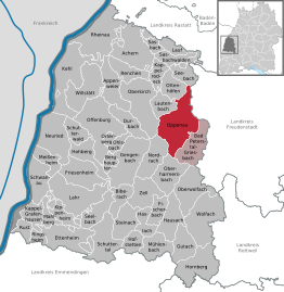 Kaart van Oppenau