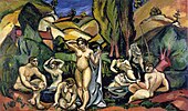 Les Baigneuses des Andelys (The Bathers of Andelys), 1908, oil on canvas, 97 x 162 cm, Musée du Petit Palais, Geneva