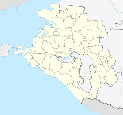 Mapa de localización de Krai de Krasnodar