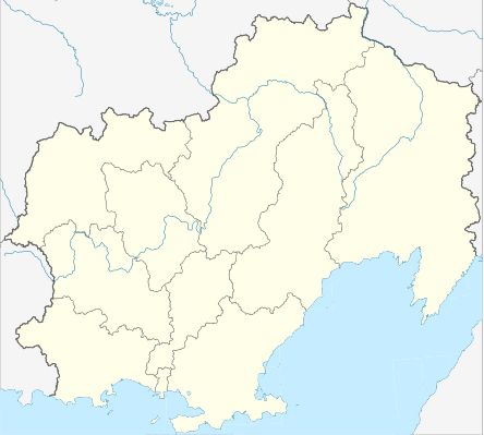 Location map Урысей Магадан област