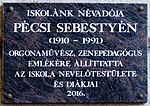 Miniatuur voor Bestand:Pécsi Sebestyén plaque (Budapest-04 Lőrincz u 35-37).jpg