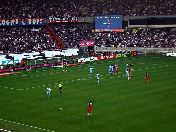 PSG/OM at the Parc des Princes in September 2007.