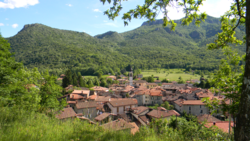 Panorama di Brinzio verso il monte Campo dei Fiori