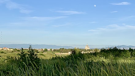 View over St Peters' from the park 2020 Panorama dal pineto 2020.jpg