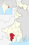 Batı Bengal'de (Hindistan) Paschim Medinipur.svg