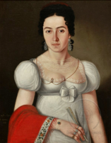 Pavel Đurković - Žena sa crvenim šalom (Jelisaveta Vasilijević), 1817