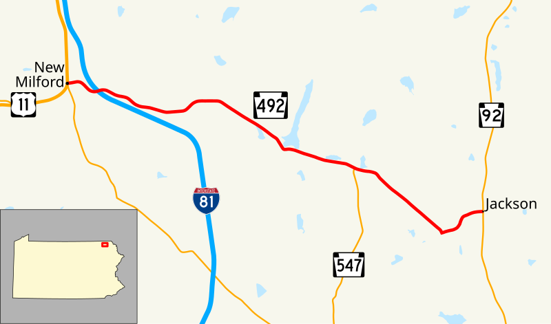 File:Pennsylvania Route 492 map.svg