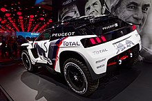 Peugeot 3008 DKR, 2017 winner of the Dakar Rally Peugeot 3008 DKR - Mondial de l'Automobile de Paris 2016 - 004.jpg