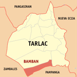 Bamban na Tarlac Coordenadas : 15°16'27"N, 120°34'1"E