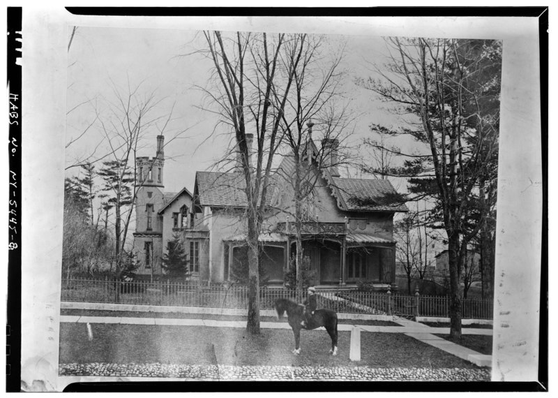 File:Photocopy of photograph (original print in the possession of the Onondaga Historical Association, photographer and date unknown) GENERAL VIEW OF WEST ELEVATION (FRONT), SHOWING HABS NY,34-SYRA,27-8.tif