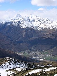 Pierrefitte-Nestalas vue depuis Hautacam.