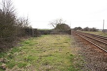 The original station name was taken from the Hob Hole Drain, which the line crosses south of the station Pill Box - geograph.org.uk - 363453.jpg
