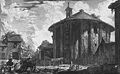 Piranesin piirros temppelistä noin vuodelta 1750