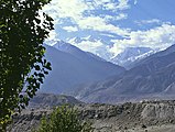 Blick vom Karakorum-Highway auf den Nanga Parbat