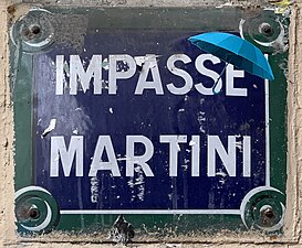 Impasse Martini: återvändsgata i Paris