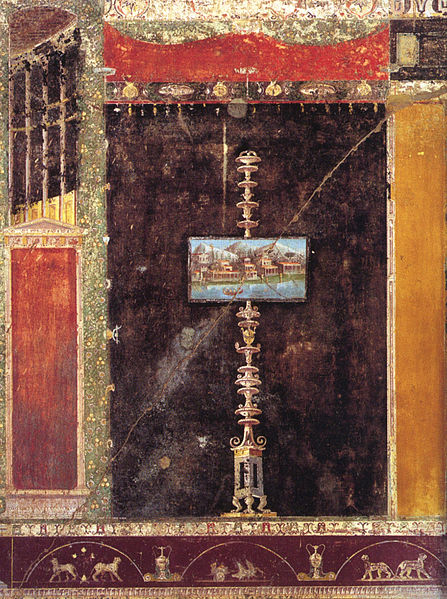 File:Pompeii - Casa di Marco Lucrezio Frontone - Tablinum 2.jpg