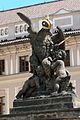 Aigle et angelots au Château de Prague