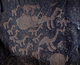 Rock carvings near Tinzouline